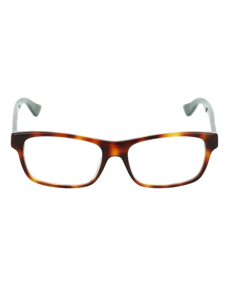 Gucci Brille mit eckigem Gestell - Grün Grün