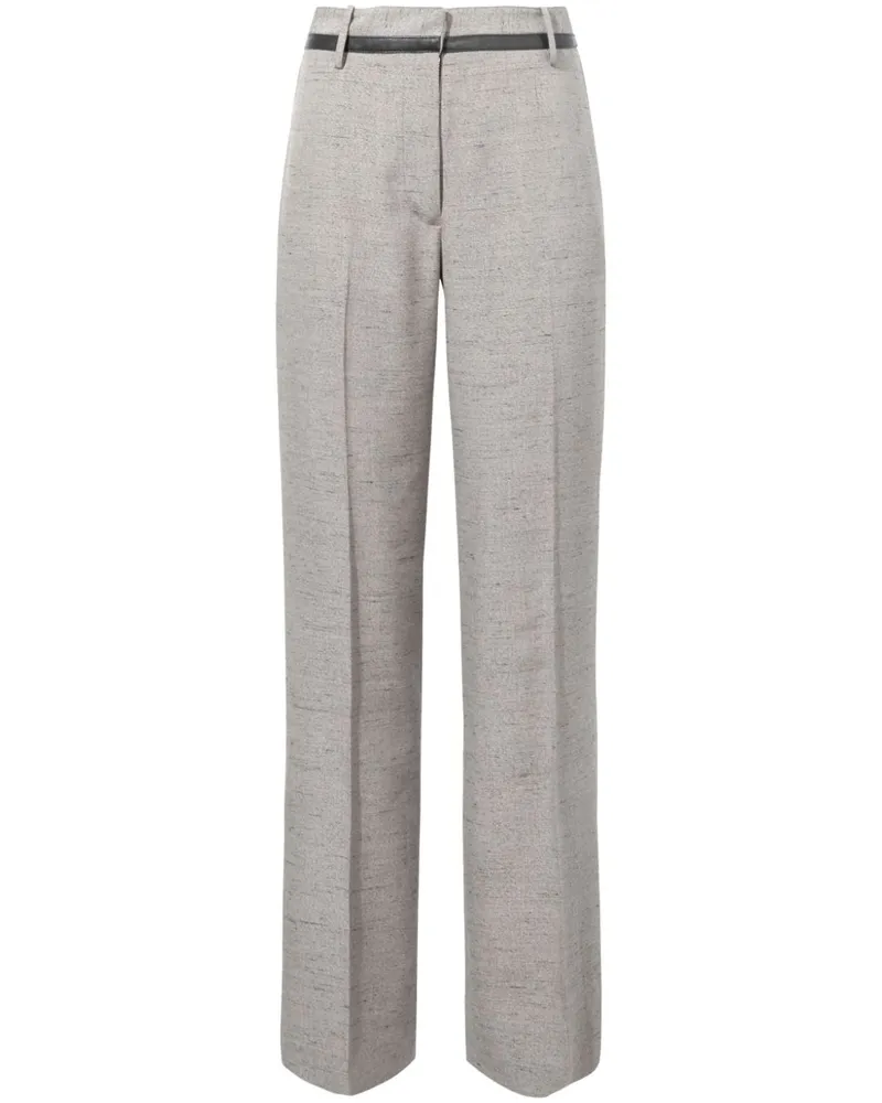 Proenza Schouler Melierte Aiden Hose mit weitem Bein - Grau Grau