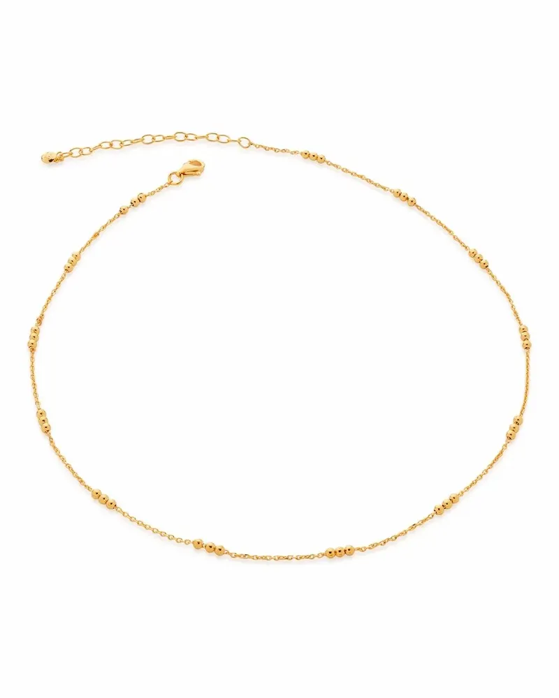 Monica Vinader Choker mit Perlen - Gold Gold
