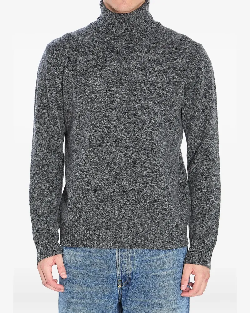 Roberto Collina Gerippter Rollkragenpullover - Grau Grau