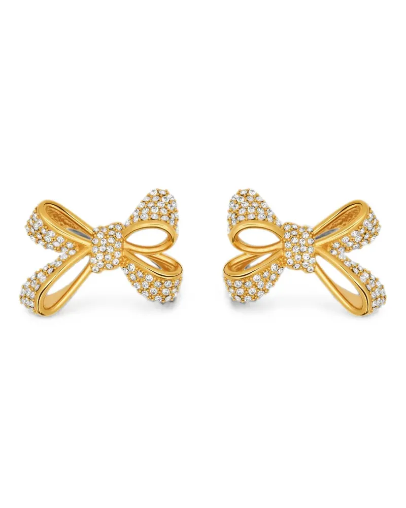 Oscar de la Renta Ohrringe mit Kristallen - Gold Gold