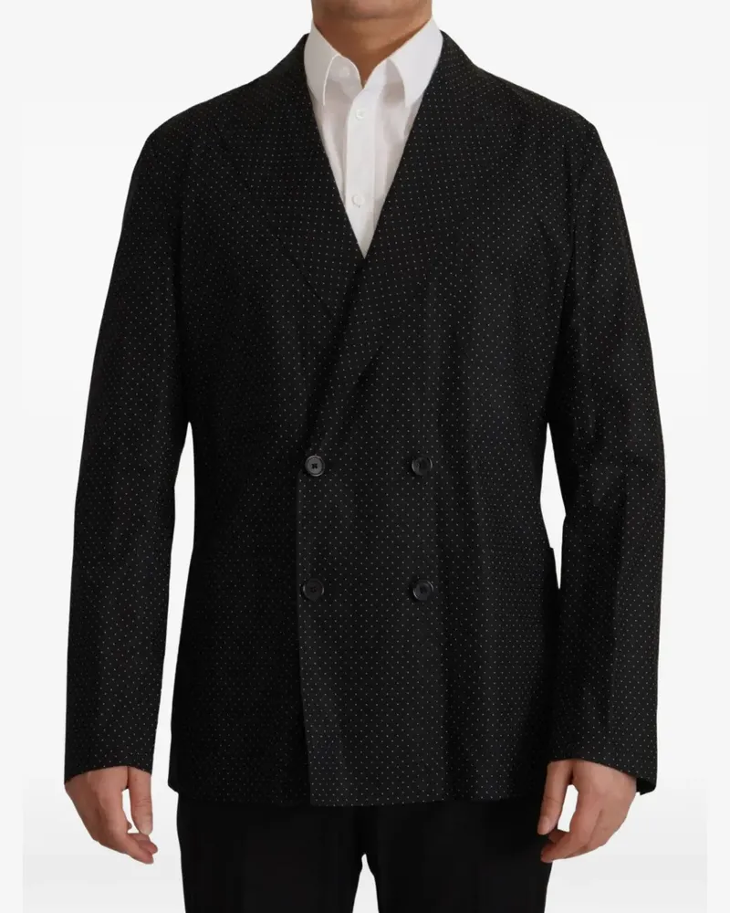 Dolce & Gabbana Gepunkteter Blazer - Schwarz Schwarz