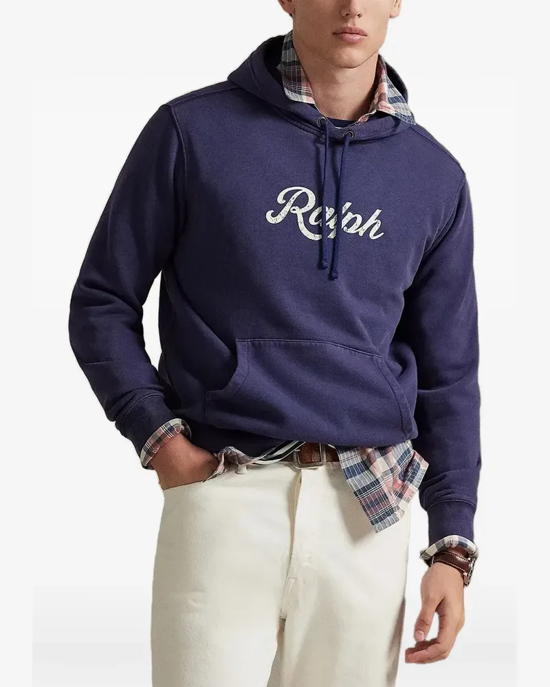 Ralph Lauren logo-print hoodie - Blau Blau