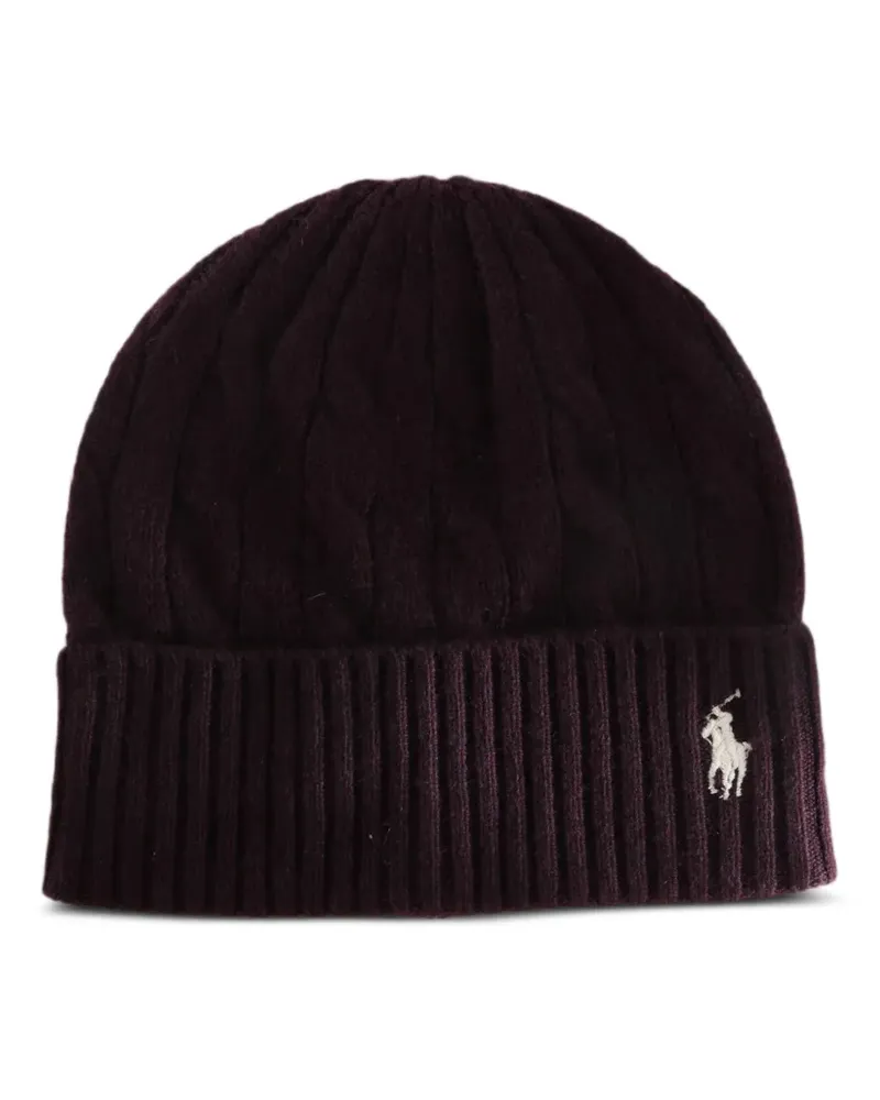 Ralph Lauren cable-knit wool-cashmere beanie - Violett Violett