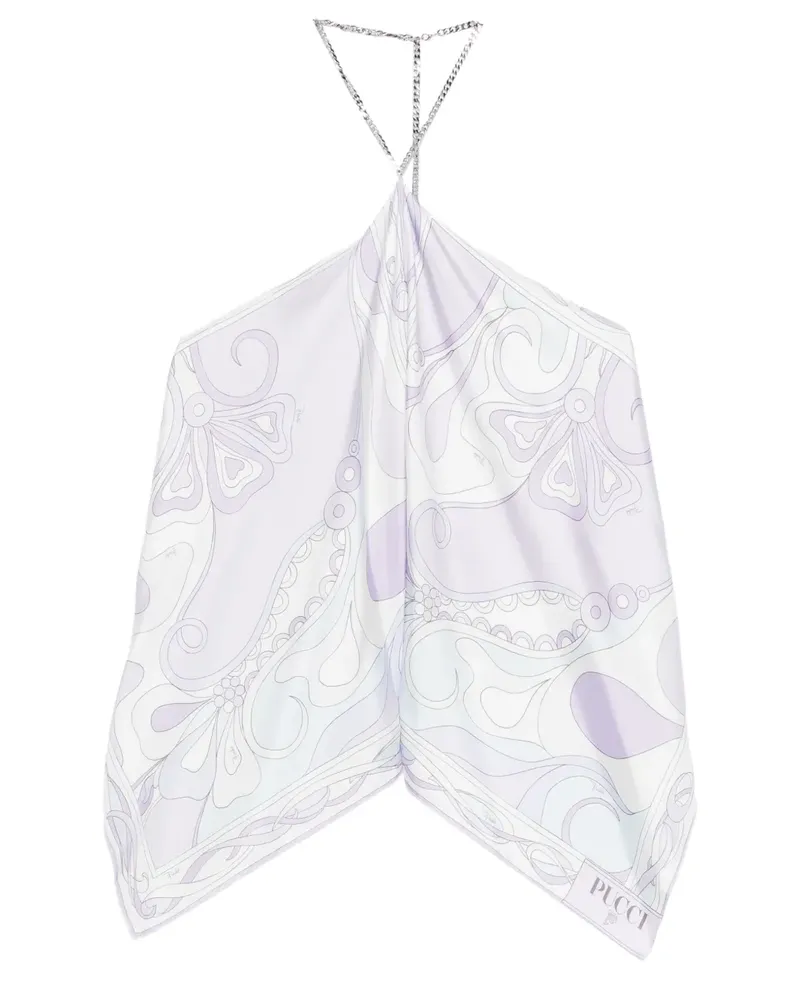 Emilio Pucci Oberteil mit Stehkragen - Violett Violett