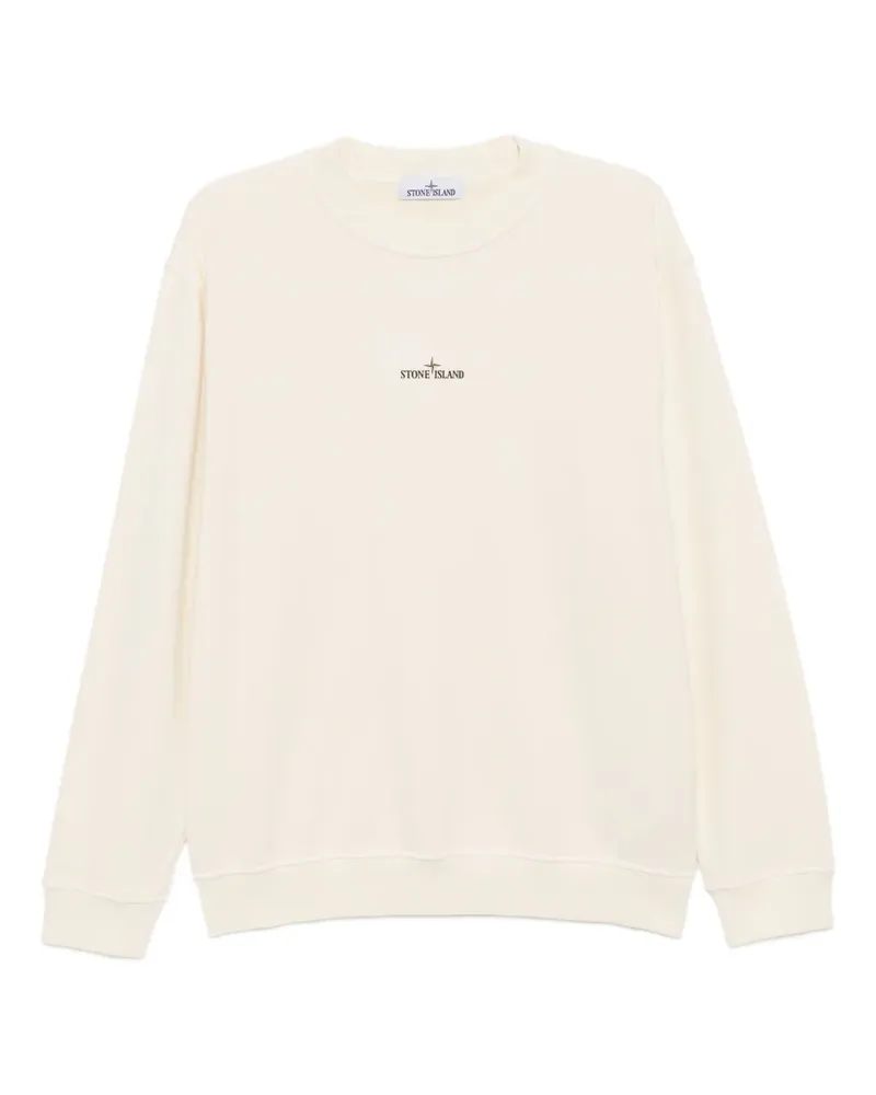 Stone Island Sweatshirt mit Logo-Print - Nude Nude