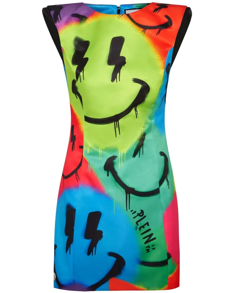 Philipp Plein Minikleid mit grafischem Print - Gelb Gelb