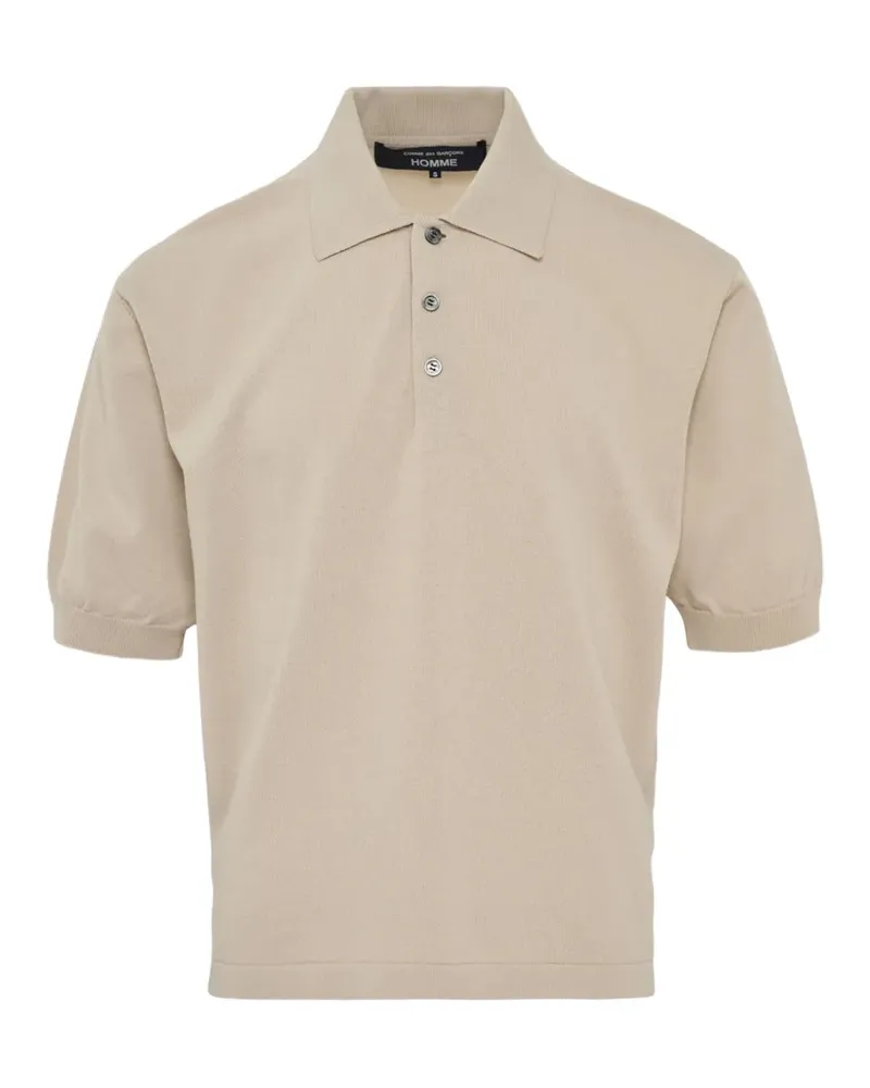 Comme des Garçons short-sleeve polo shirt - Nude Nude