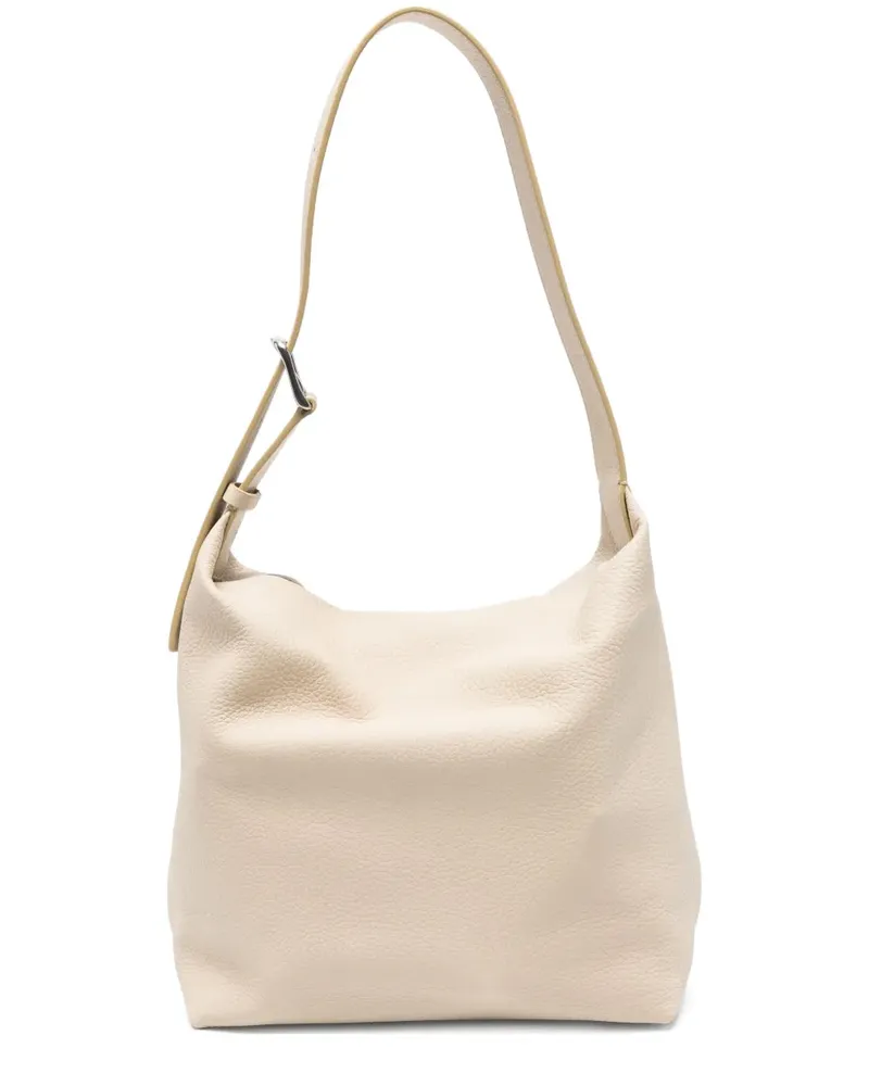 The Row Isa buckle-fastening leather shoulder bag - Nude Nude