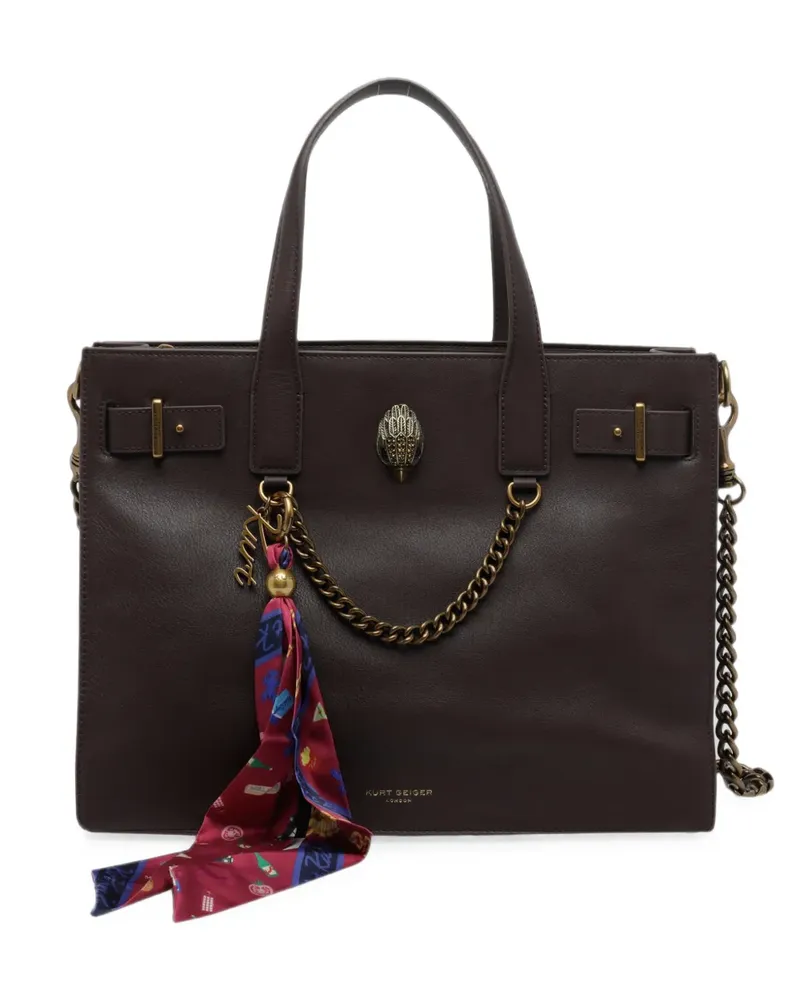 Kurt Geiger Tote Bag mit Adler-Schild - Braun Braun