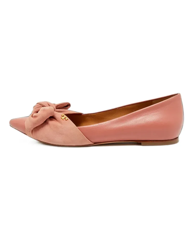 Tory Burch Spitze Ballerinas mit Schleifendetail - Rosa Rosa