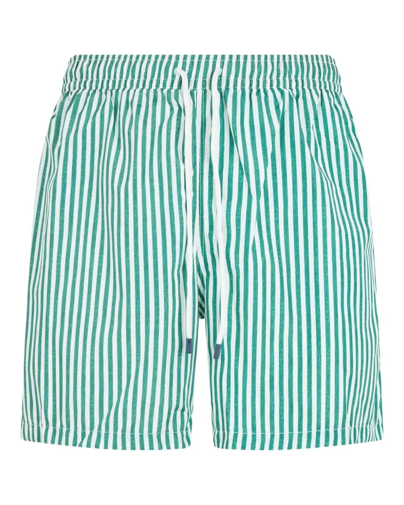Fedeli striped drawstring swim shorts - Grün Grün