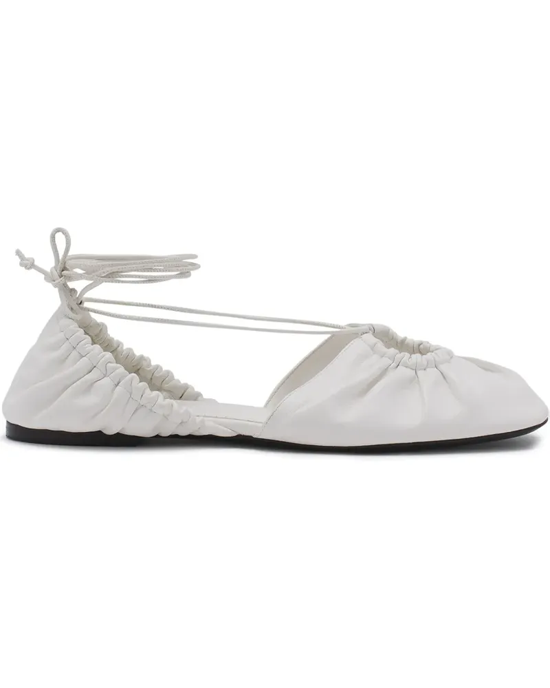 Lanvin Ballerinas aus Leder - Weiß Weiß