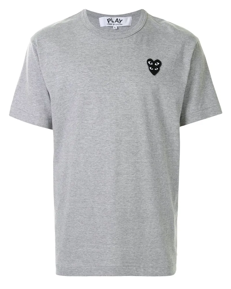 Comme des Garçons T-Shirt mit Logo-Patch - Grau Grau
