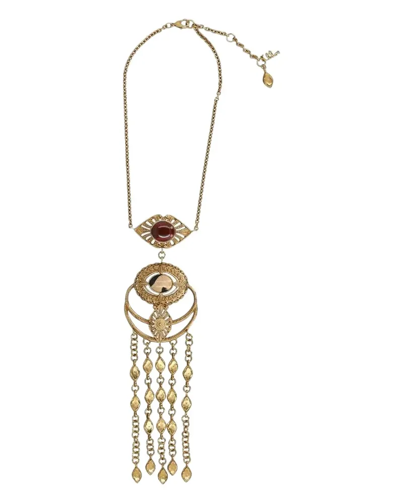 Chloé stone-embellished necklace - Gold Gold