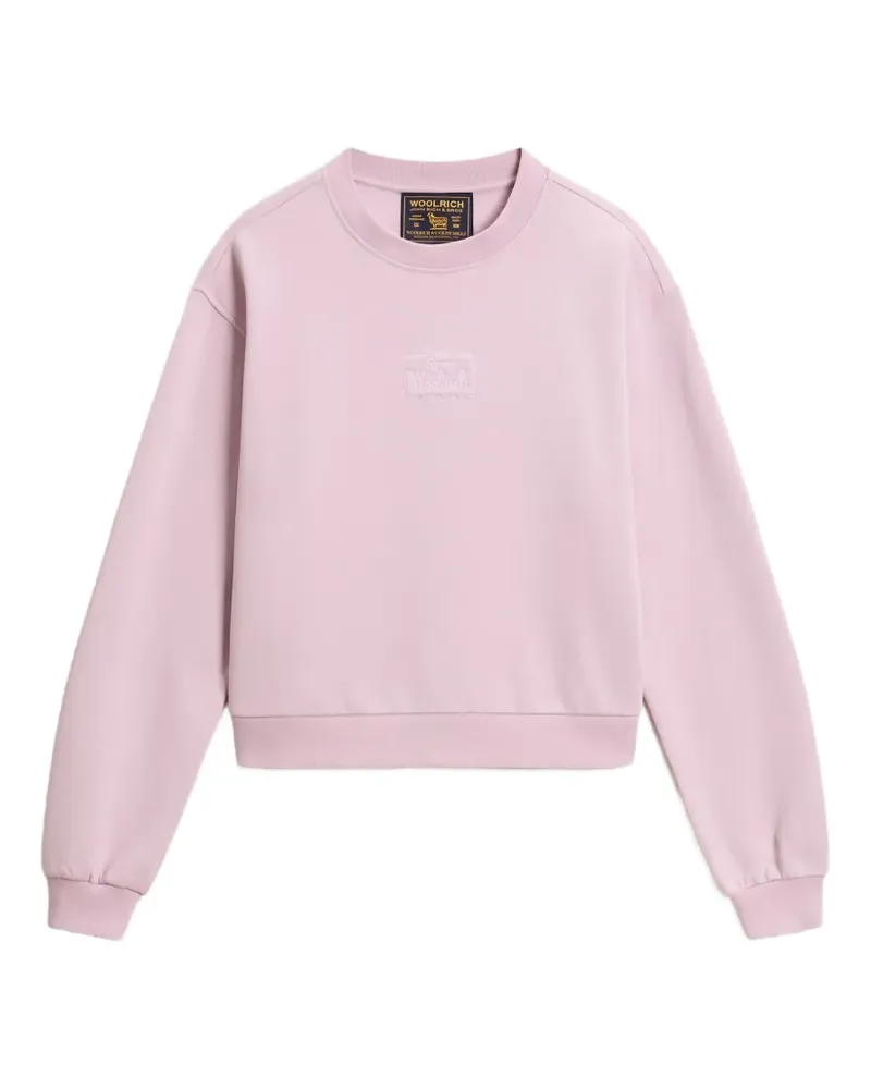 Woolrich logo-embroidered sweatshirt - Violett Violett