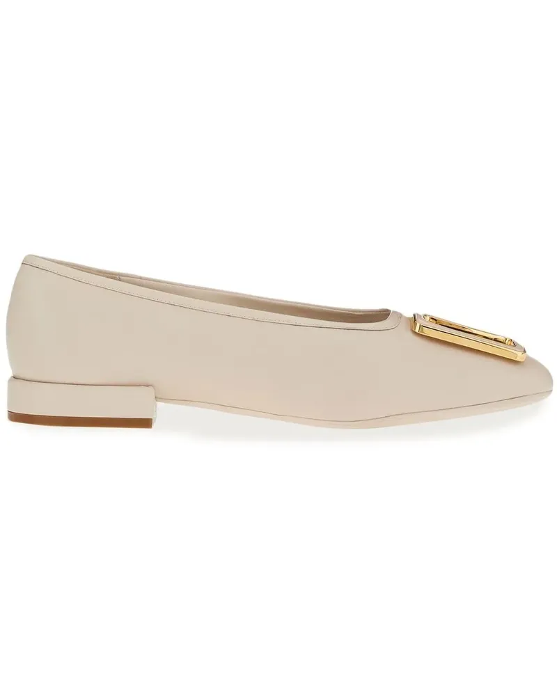 Ferragamo Ballerinas mit Schnalle - BONE Bone