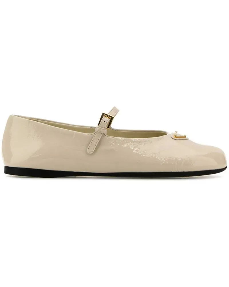 Prada Ballerinas aus Lackleder - Nude Nude