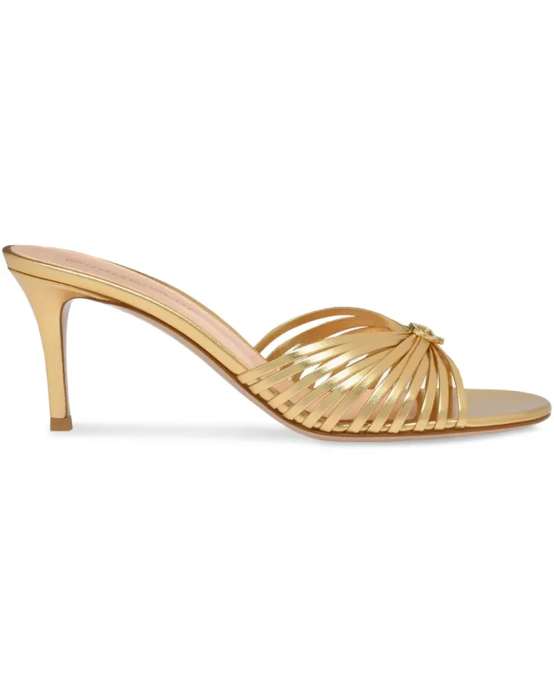 Gianvito Rossi Vyna Mules 70mm - Gold Gold