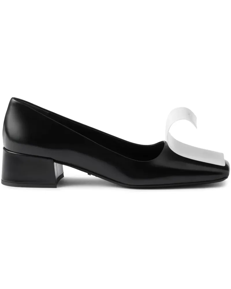 Prada Zweifarbige Pumps - Schwarz Schwarz