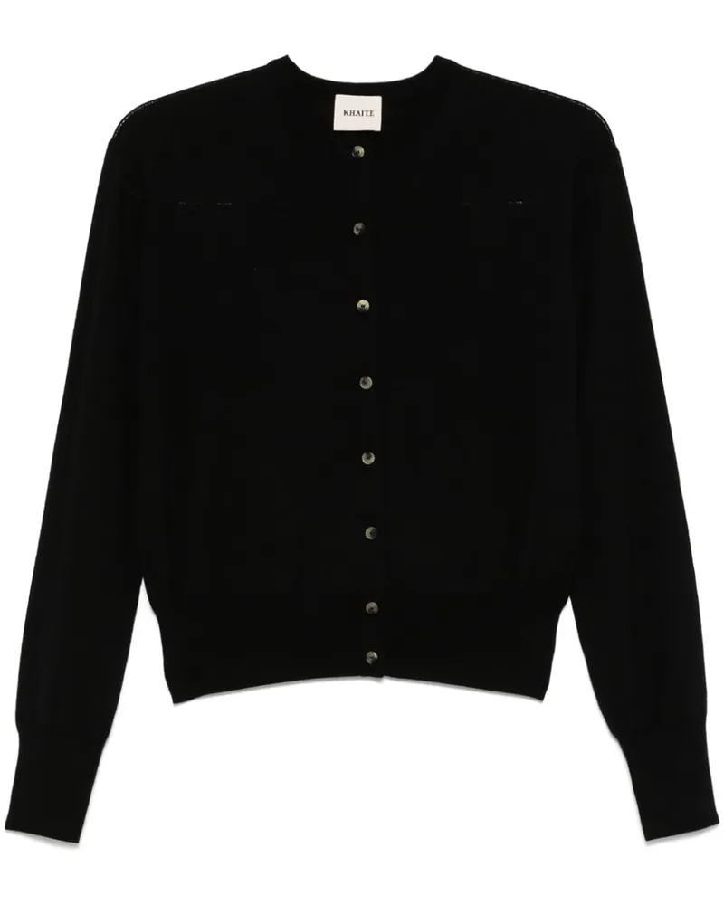 KHAITE The Jackie Cardigan Schwarz