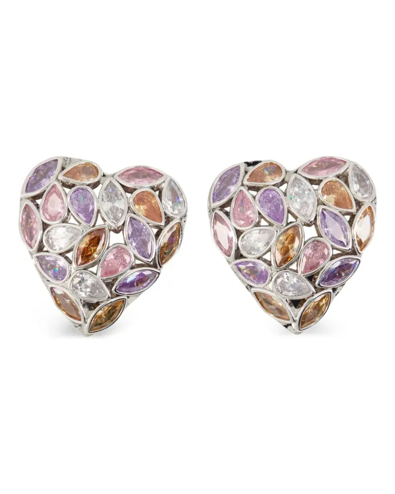 Self-Portrait Ohrringe mit Herzform - Silber Silber