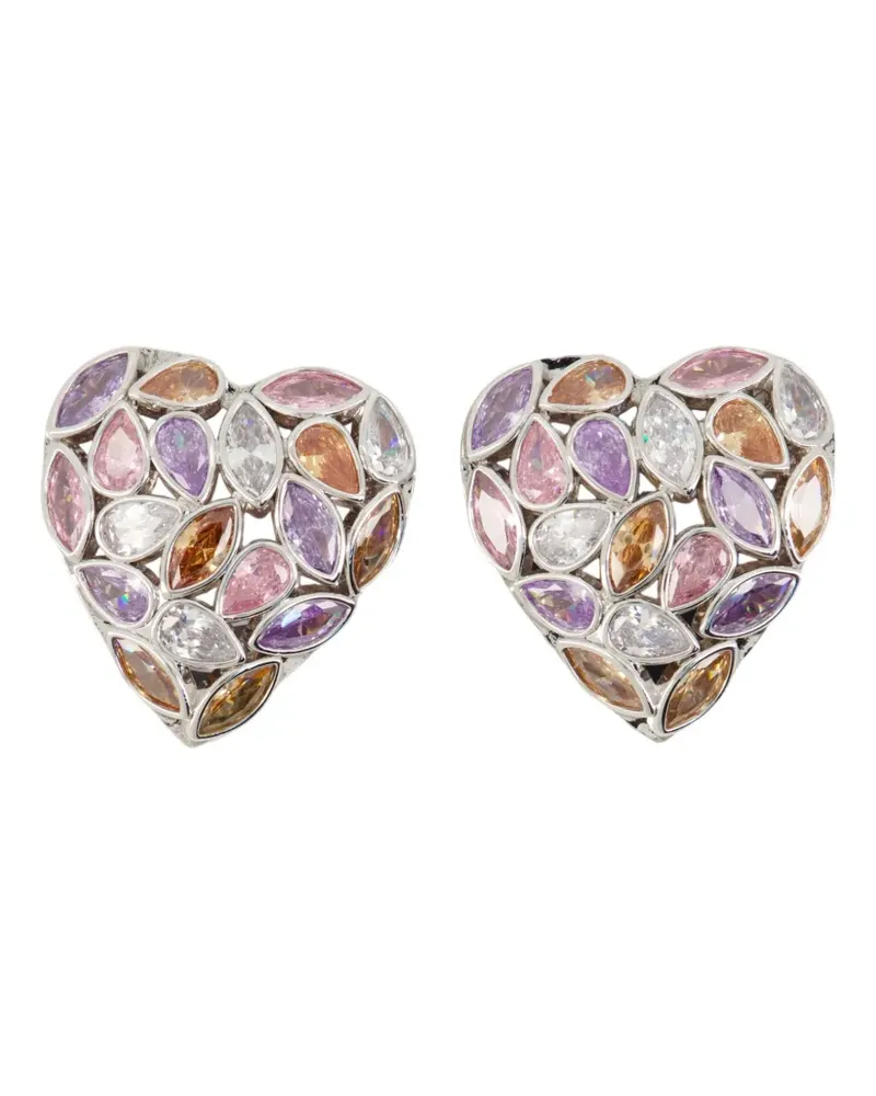 Self-Portrait Ohrringe mit Herzform - Silber Silber