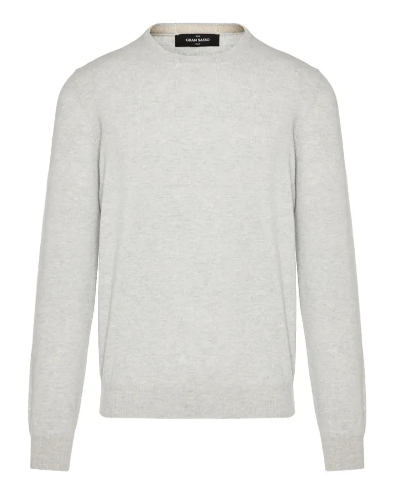 Gran Sasso Pullover mit geripptem Besatz - Grau Grau