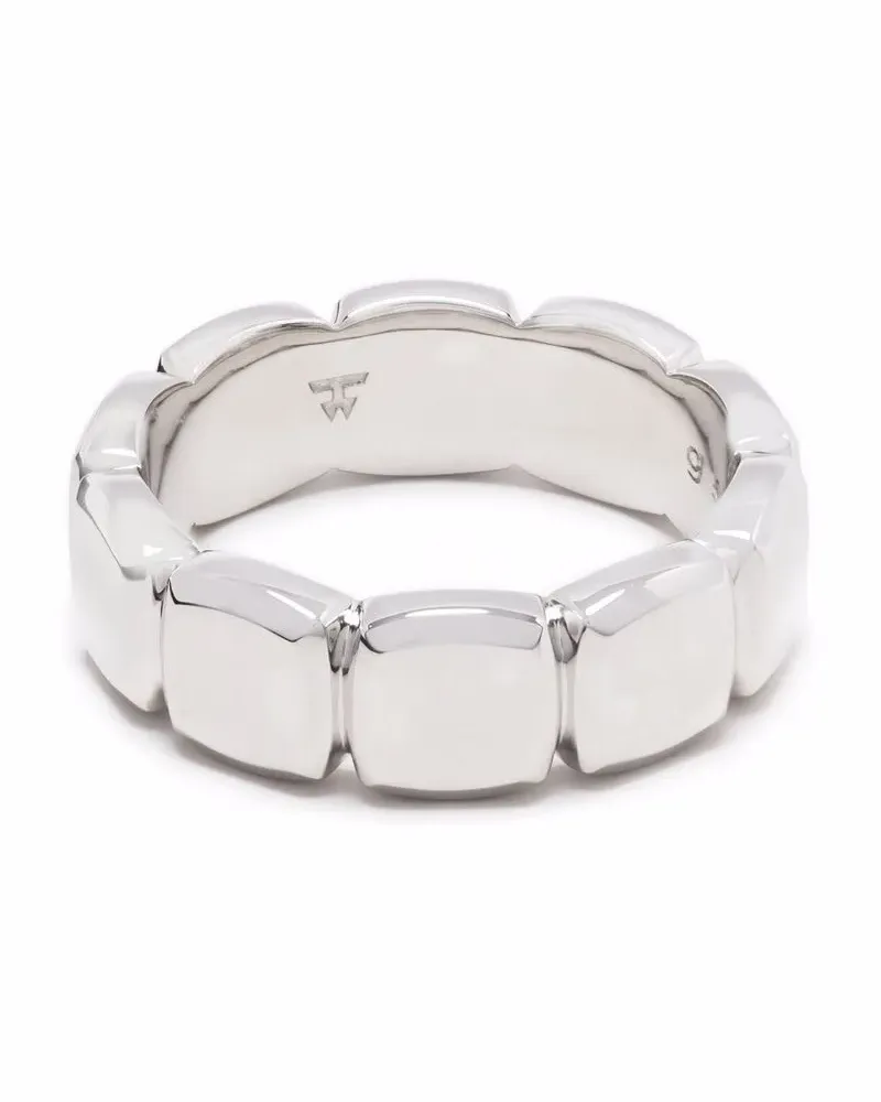 Tom Wood Ring im quadratischen Design - Silber Silber