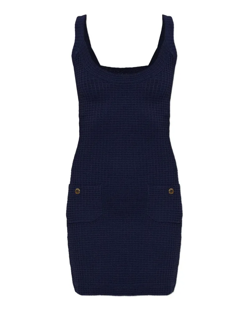Melissa Odabash Finola waffle-knit mini dress - Blau Blau