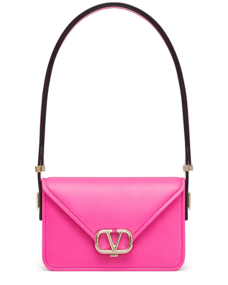 Valentino Garavani Kleine Letter Schultertasche - Rosa Rosa