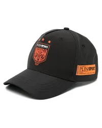 Philipp Plein Baseballkappe mit Logo-Patches Schwarz