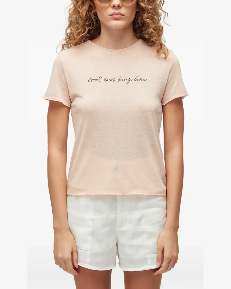 Osklen short-sleeve crew-neck T-shirt - Nude Nude