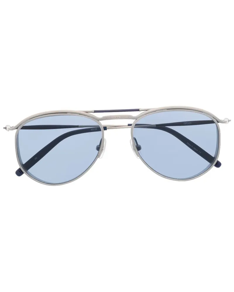 MATSUDA Getönte Pilotenbrille - Silber Silber