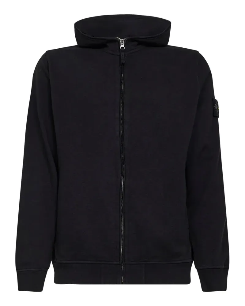 Stone Island zip-up hoodie - Schwarz Schwarz