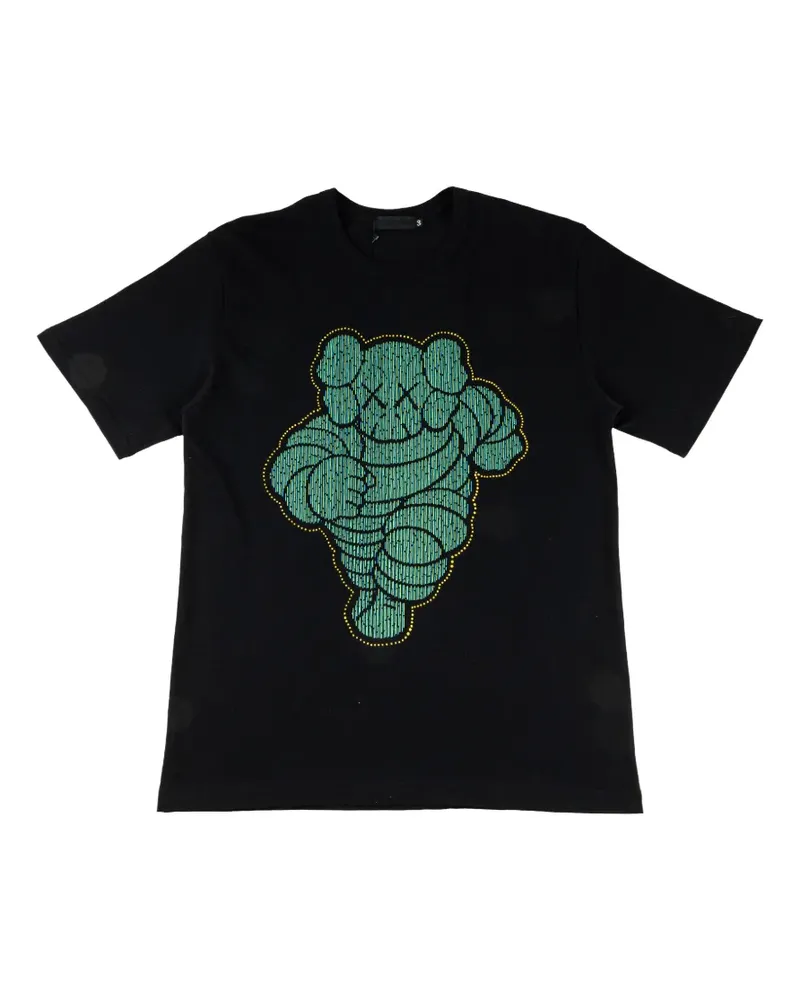 KAWS Chum-print T-shirt - Schwarz Schwarz
