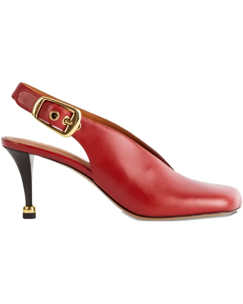 Chloé 70mm slingback calf-leather heeled pumps - Rot Rot
