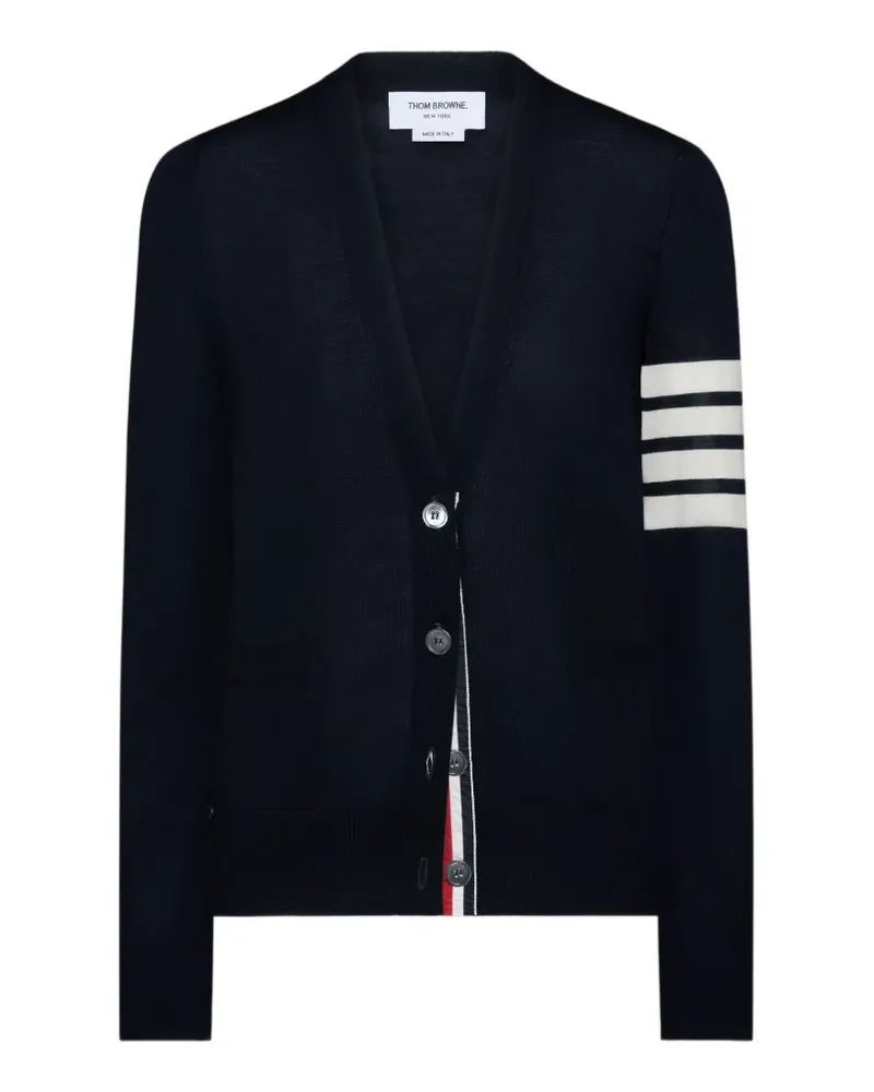 Thom Browne 4-Bar Cardigan mit V-Ausschnitt - Rosa Rosa