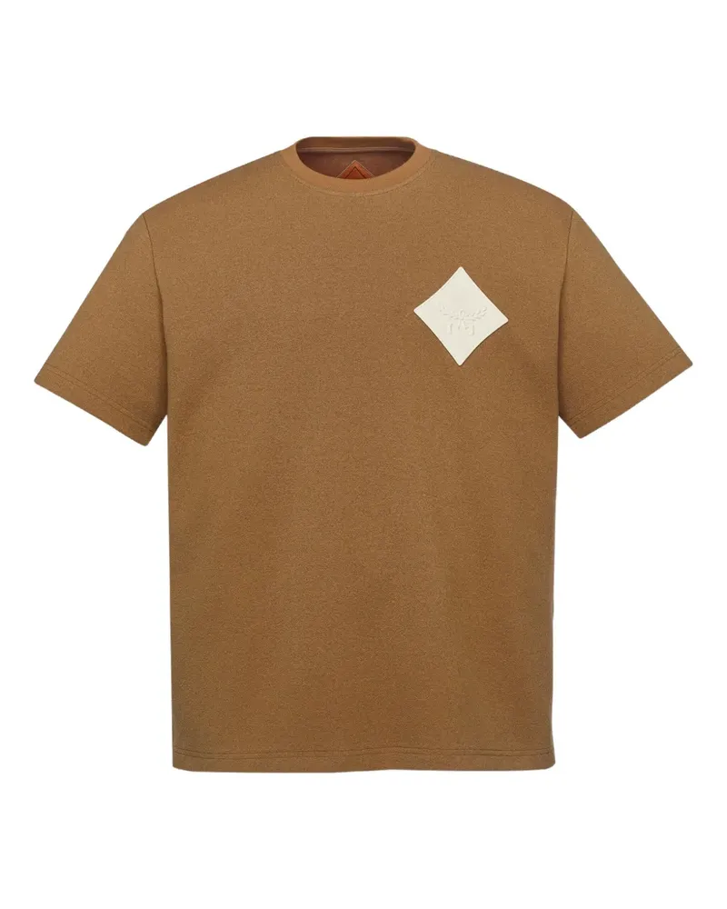 MCM T-Shirt mit Logo-Patch - Braun Braun