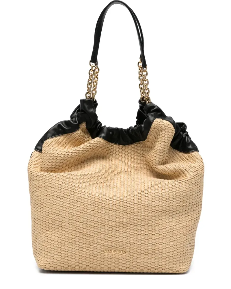DeMELLIER Gewebte Miami Beuteltasche - Nude Nude