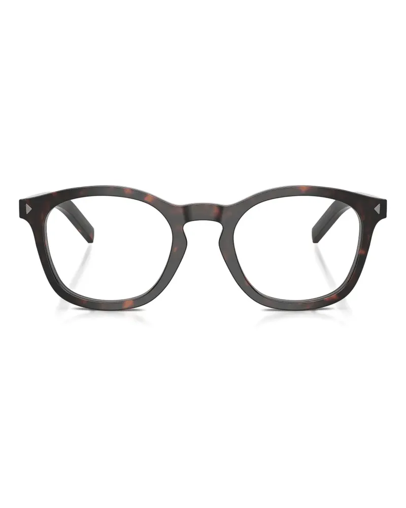 Prada round-frame tortoiseshell glasses - Braun Braun