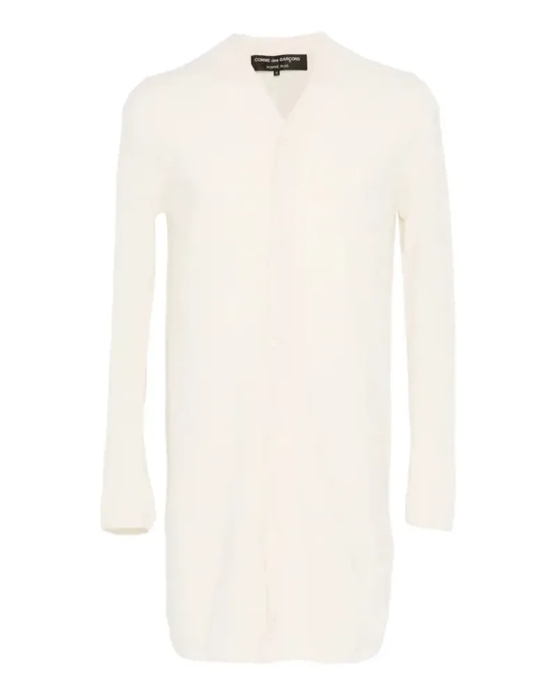 Comme des Garçons Langer Cardigan mit Knöpfen - Weiß Weiß