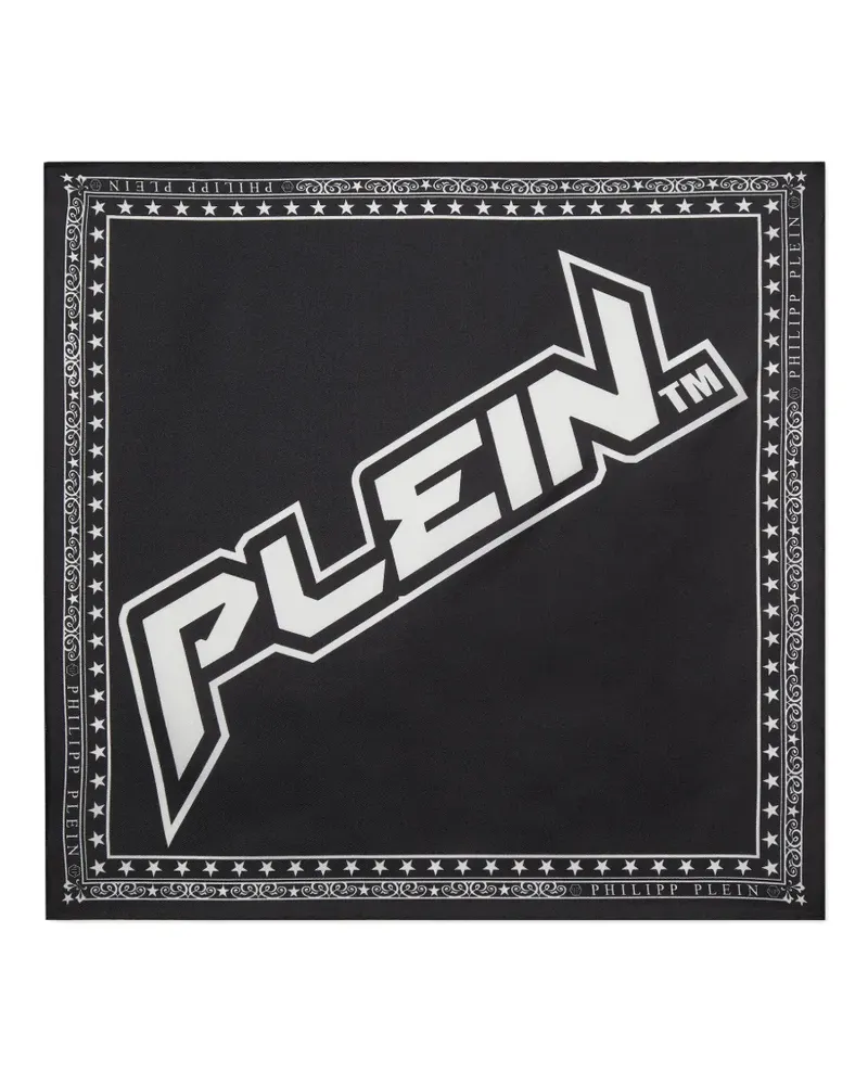 Philipp Plein silk pocket square - Schwarz Schwarz