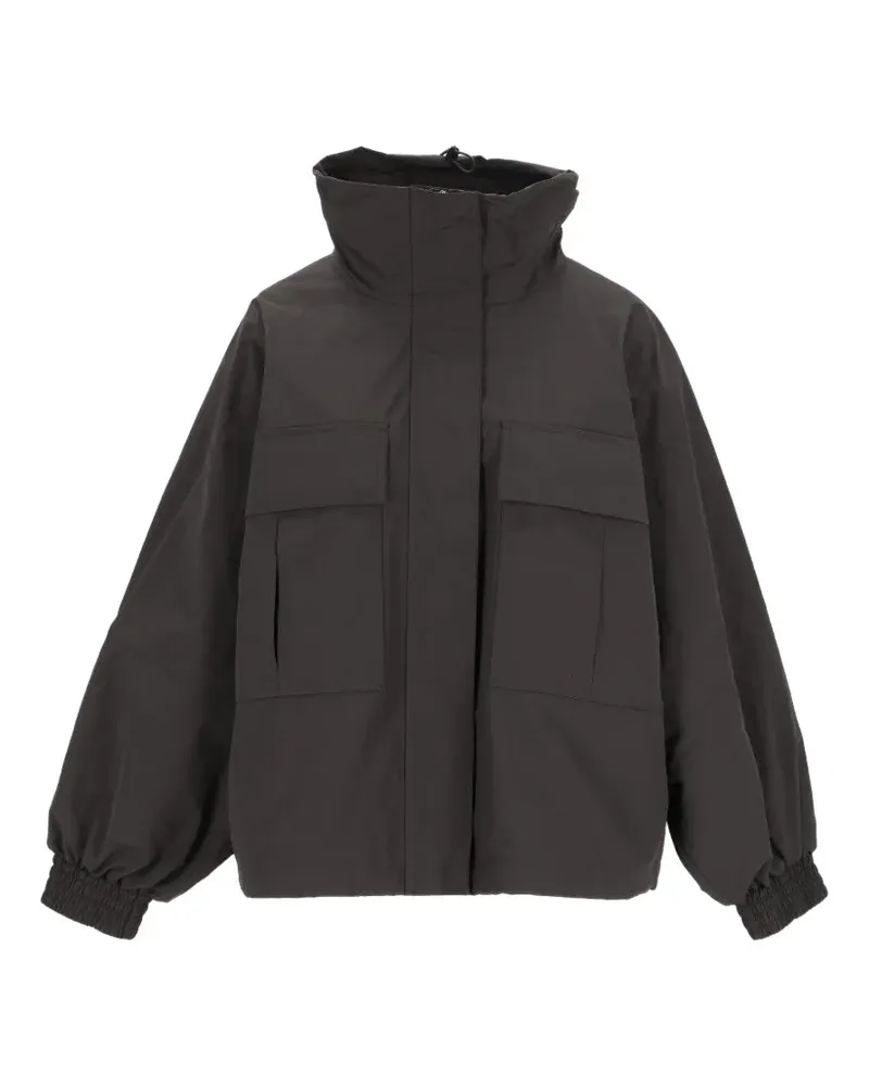 Max Mara Jacke mit Kordelzug - Schwarz Schwarz