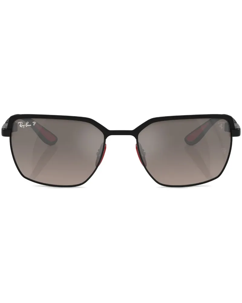 Ray Ban Sonnenbrille mit eckigem Gestell - Schwarz Schwarz