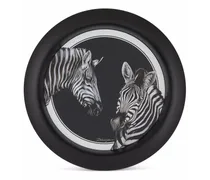 Teller mit Zebra-Print