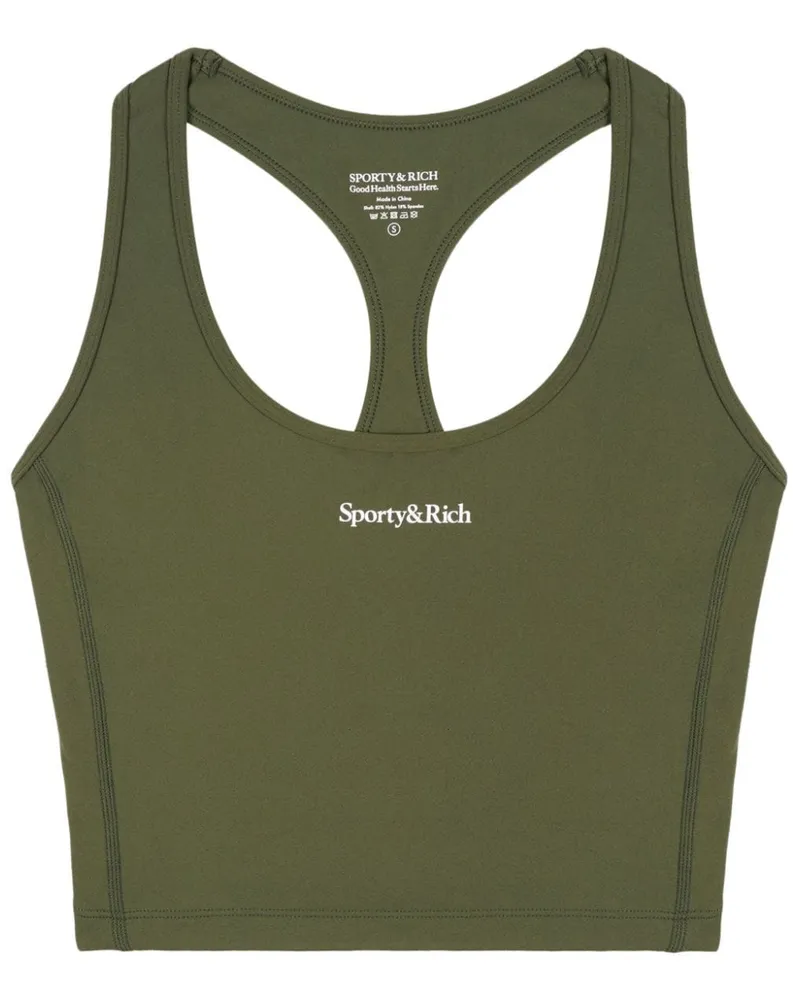 SPORTY & RICH Serif Tanktop Grün