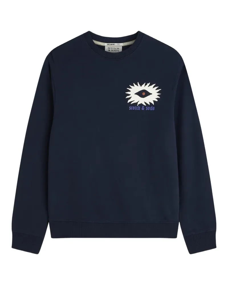 Scotch&Soda graphic-print sweatshirt - Blau Blau