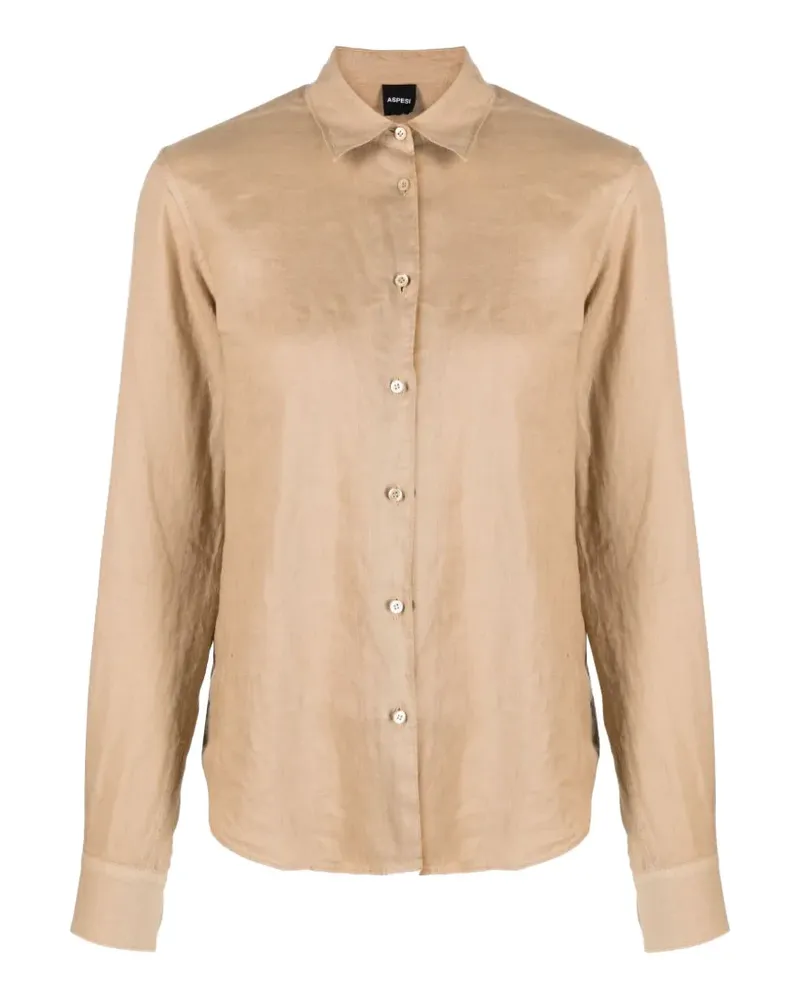 ASPESI linen shirt - Nude Nude
