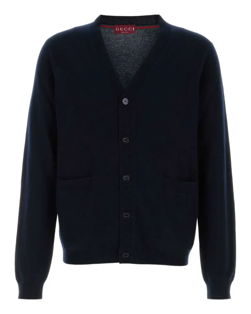 Gucci Geknöpfter Cardigan mit V-Ausschnitt - Blau Blau